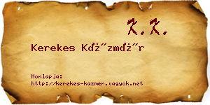 Kerekes Kázmér névjegykártya
